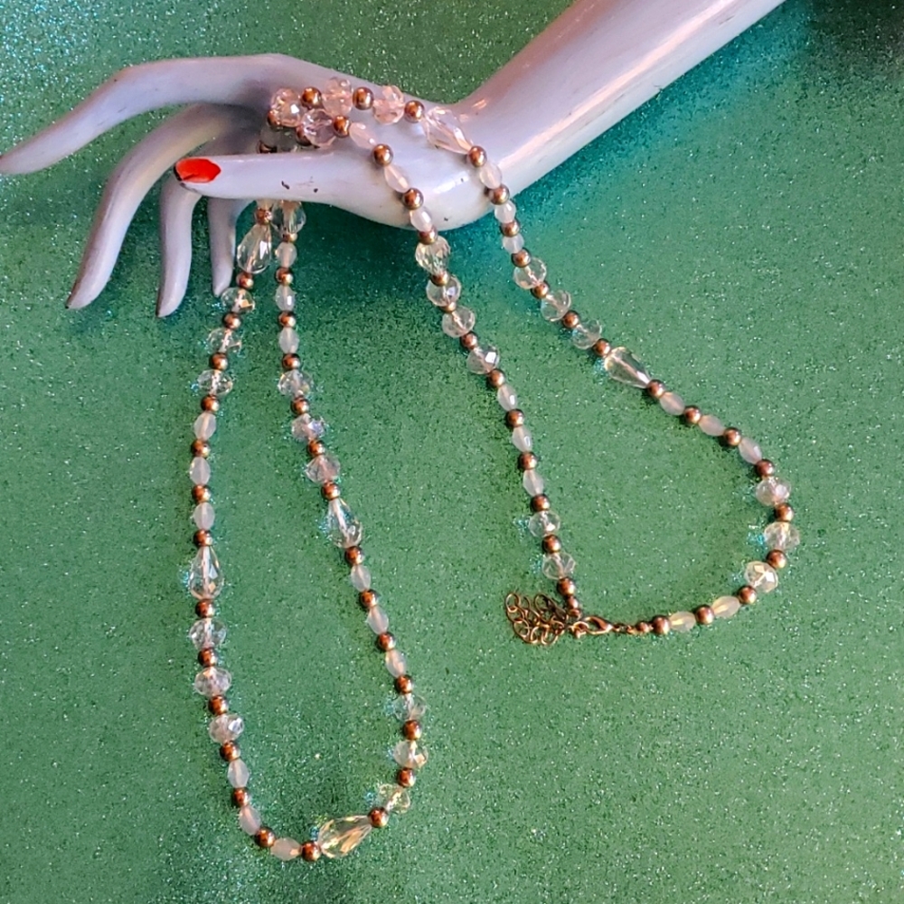 Handmade Crysyal bead  necklace